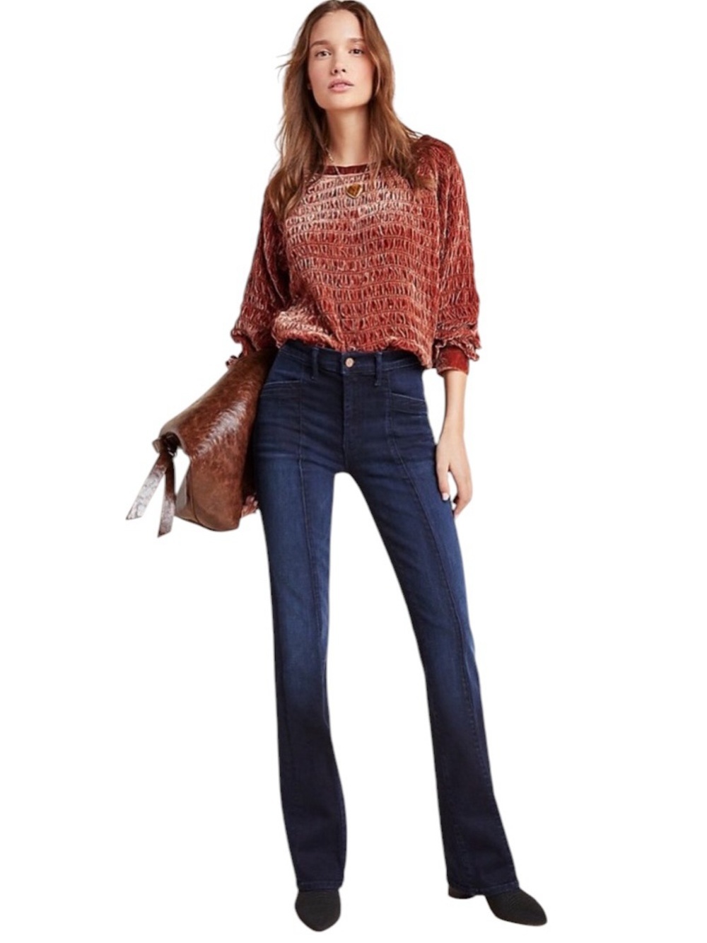 MOTHER The Slant Drama Flare Jeans – After Party Wash